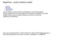 Tablet Screenshot of megatrans.cz